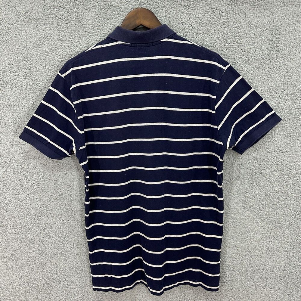 Ralph Lauren Polo Shirt Adult medium blue Pony pima cotton Preppy Casual Mens - Picture 8 of 8